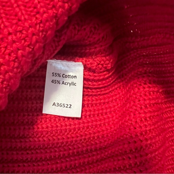 Appleseed's Women’s Red Crewneck Sweater - Picture 3 of 5